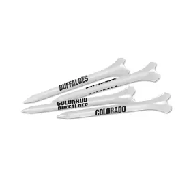 Team Effort 723141075439 Unisex Adult White Ncaa Golf Tee Pack One Size