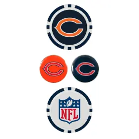 T0234718 Team Effort Nfl Ball Marker Set - Chicago Bears