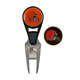 T0241217 Team Effort Nfl Cvx Repair Tool With Ball Marker - Cleveland Browns