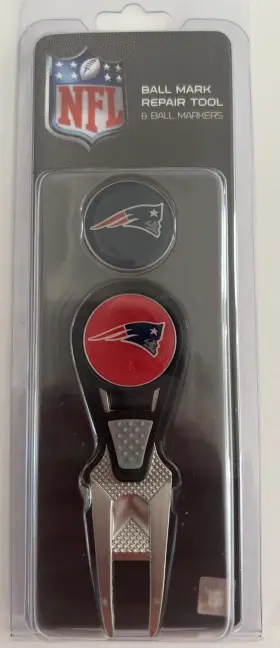 T0242117 Team Effort New Nfl Cvx Repair Tool With Ball Marker - England Patriots
