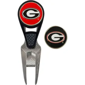 T0250217 Team Effort Ncaa Cvx Repair Tool And Ball Marker - Georgia Bulldogs