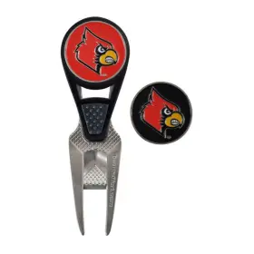 T0251817 Team Effort Ncaa Cvx Repair Tool And Ball Marker - Louisville Cardinals