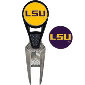 T0252017 Team Effort Ncaa Cvx Repair Tool And Ball Marker - Lsu Tigers