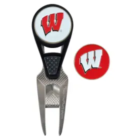 T0252317 Team Effort Ncaa Cvx Repair Tool And Ball Marker - Wisconsin Badgers