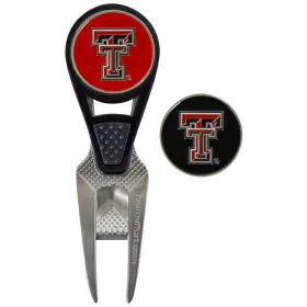 T0258417 Team Effort Ncaa Cvx Repair Tool And Ball Marker - Texas Tech Red Raiders