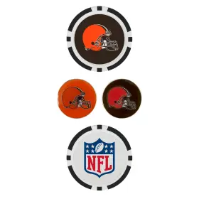 T0276924 Team Effort Nfl Ball Marker Set - Cleveland Browns