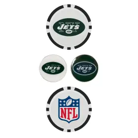 T0279219 Team Effort Nfl Ball Marker Set - New York Jets