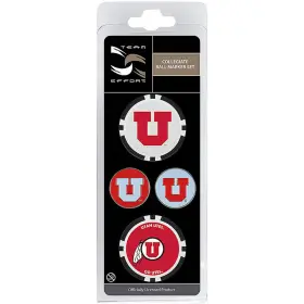 T0312217 Team Effort Ncaa Ball Marker Set - Utah Utes