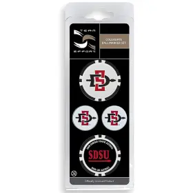 T0315117 Team Effort Ncaa Ball Marker Set - San Diego State Aztecs