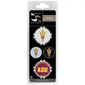 T0321017 Team Effort Ncaa Ball Marker Set - Arizona State Sun Devils