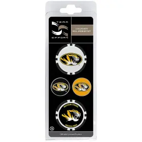 T0321517 Team Effort Ncaa Ball Marker Set - Missouri Tigers