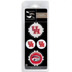 T0323018 Team Effort Ncaa Ball Marker Set - Houston Cougars