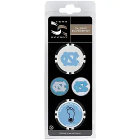 T0323517 Team Effort Ncaa Ball Marker Set - North Carolina Tar Heels