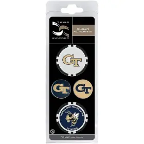 T0324227 Team Effort Ncaa Ball Marker Set - Georgia Tech Yellow Jackets