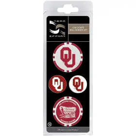 T0324818 Team Effort Ncaa Ball Marker Set - Oklahoma Sooners