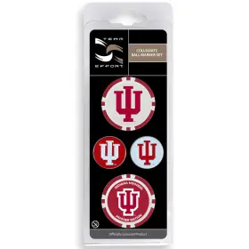 T0326019 Team Effort Ncaa Ball Marker Set - Indiana Hoosiers