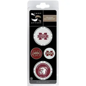T0326617 Team Effort Ncaa Ball Marker Set - Mississippi State Bulldogs