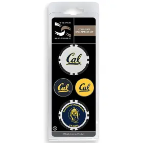T0327719 Team Effort Ncaa Ball Marker Set - Berkeley Golden Bears