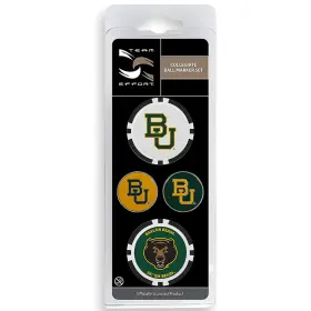 T0329519 Team Effort Ncaa Ball Marker Set - Baylor Bears