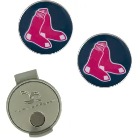 T0348518 Team Effort Mlb Hat Clip And Ball Marker Set - Boston Red Sox