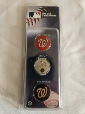 T0349218 Team Effort Mlb Hat Clip And Ball Marker Set - Washington Nationals