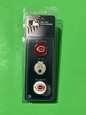 T0349618 Team Effort Mlb Hat Clip And Ball Marker Set - Cincinnati Reds