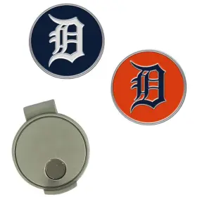 T0349818 Team Effort Mlb Hat Clip And Ball Marker Set - Detroit Tigers