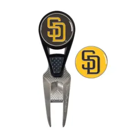 T0363721 Team Effort Mlb Cvx Repair Tool And Ball Markers - San Diego Padres