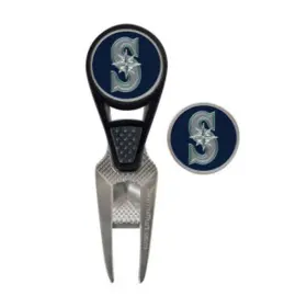 T0366718 Team Effort Mlb Cvx Repair Tool And Ball Markers - Seattle Mariners