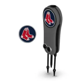 T0367018 Team Effort Switchblade Tool With Ball Markers - Boston Red Sox