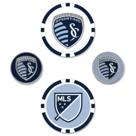 T0413118 Team Effort Mls Ball Marker Set - Sporting Kansas City
