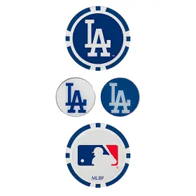 T0443218 Team Effort Mlb Ball Marker Set - La Dodgers