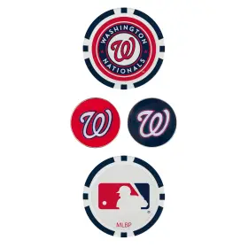 T0443618 Team Effort Mlb Ball Marker Set - Washington Nationals