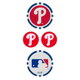 T0444620 Team Effort Mlb Ball Marker Set - Philadelphia Phillies