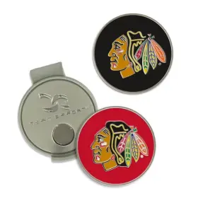 T0465117 Team Effort Nhl Hat Clip And Ball Markers - Chicago Blackhawks