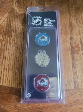 T0476918 Team Effort Nhl Hat Clip And Ball Markers - Colorado Avalanche New