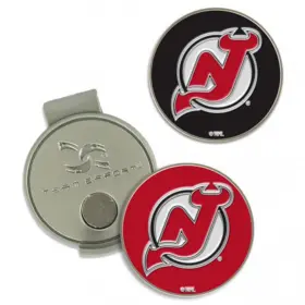 T0477418 Team Effort Nhl Hat Clip And Ball Markers - New Jersey Devils