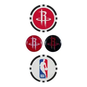 T0510919 Team Effort Nba Ball Marker Set - Houston Rockets