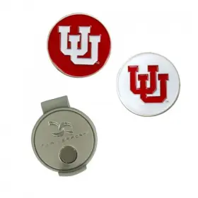 T1212217 Team Effort Ncaa Hat Clip And Ball Markers - Utah Utes