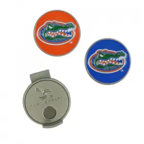 T1250117 Team Effort Ncaa Hat Clip And Ball Markers - Florida Gators