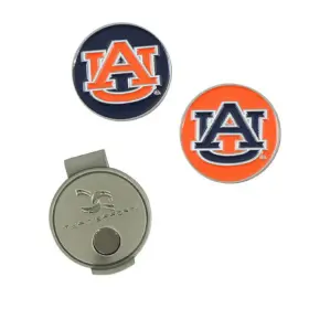 T1252117 Team Effort Ncaa Hat Clip And Ball Markers - Auburn Tigers