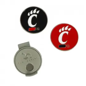 T1256417 Team Effort Ncaa Hat Clip And Ball Markers - Cincinnati Bearcats