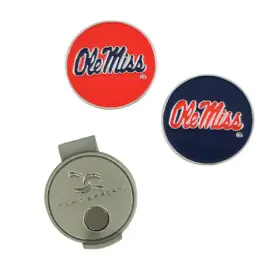 T1256517 Team Effort Ncaa Hat Clip And Ball Markers - Ole Miss Rebels