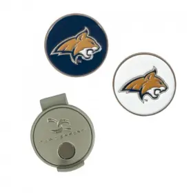 T2515017 Team Effort Ncaa Hat Clip And Ball Markers - Montana State Bobcats