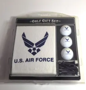 Team Golf 637556598219 U.s. Air Force Premium Gift Set With Balls Tees And Towel - New