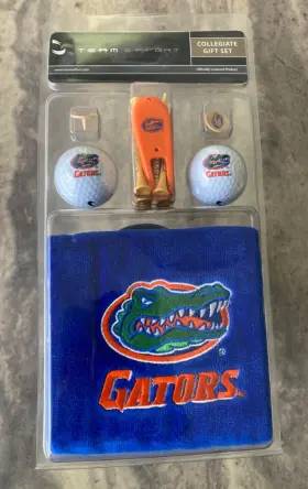 Teameffort 723141029012 Florida Gators Ncaa Golf Gift Set -towel -balls -marker Tees - New