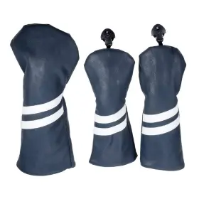Teengse 617748640087 3pcs Pu Leather Golf Cover Club Head Covers Set With Classic St