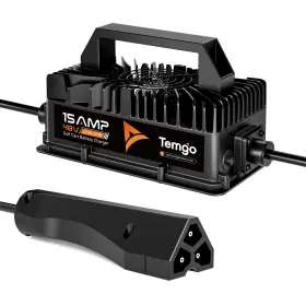 Temgo 702571166993 15a 48v Golf Cart Battery Charger For Ezgo Rxv/txt 3-pin Triangular Plug