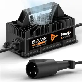 B0fp9d73td Temgo 15 Amp 48 Volt Golf Cart Battery Charger For Club Car 3-pin Round Plug B0fp9d73td Temgo 15 Amp 48 Volt Golf Cart Battery Charger For Club Car 3-pin Round Plug