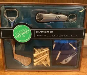 Brt-57650 The Gentlemens Accessories Supply Co. Golf Club Bottle Opener Tool Tees Crew Socks New In Box
